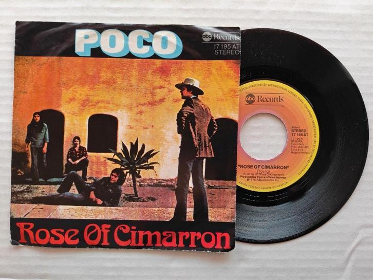 POCO - Rose of cimarron (single), Cd's en Dvd's, Vinyl Singles, Zo goed als nieuw, Single, Rock en Metal, 7 inch, Ophalen of Verzenden