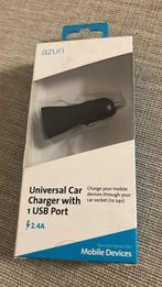 Azuri autolader 1 USB – nieuw in doos, Ophalen of Verzenden, Nieuw