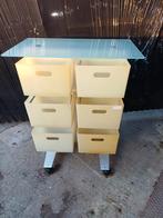 Vintage trolley  rolcontainer, Huis en Inrichting, Kasten | Ladekasten, Ophalen, Kunststof