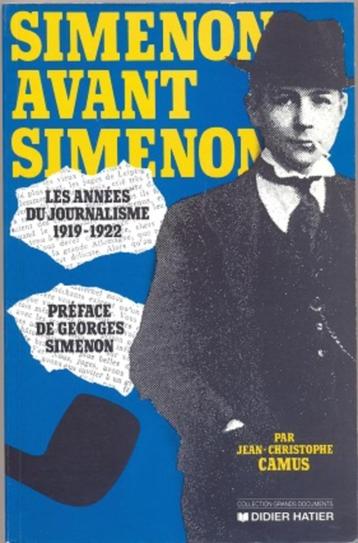 Camus=Les années du journalisme 1919-1922~Simenon avant Sime, Enlèvement ou Envoi, Utilisé