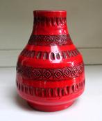 Vase Vintage motif géométrique - rouge, Maison et Meubles, Enlèvement ou Envoi