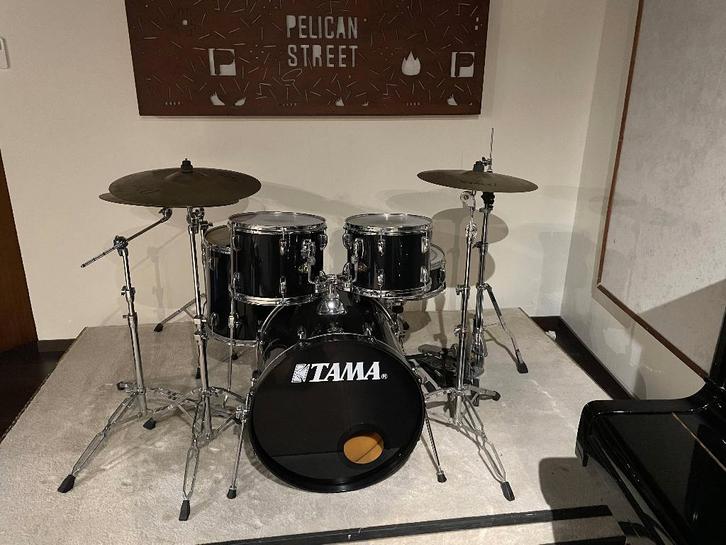Tama Swingstar Black (Full Option, read description)), Muziek en Instrumenten, Drumstellen en Slagwerk, Gebruikt, Tama, Ophalen