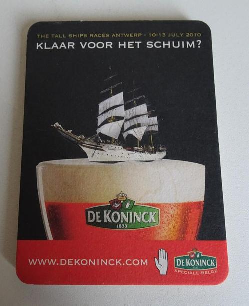 bierviltjes  De Koninck ; The tall ships races Antwerp, Collections, Marques de bière, Neuf, Sous-bock, De Koninck, Enlèvement ou Envoi