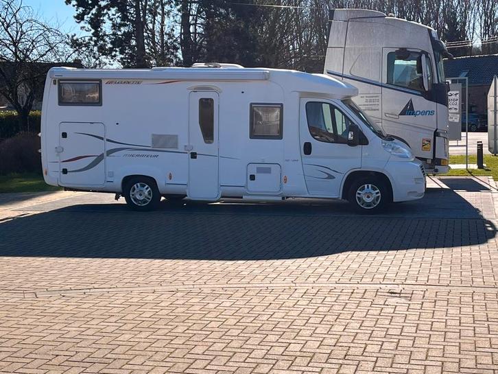 Camping car fleurette, Caravans en Kamperen, Mobilhomes, Particulier, tot en met 4, Half-integraal, Fiat, Diesel, Handgeschakeld