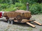 Trapauto auto trailer, Antiek en Kunst, Antiek | Speelgoed, Ophalen