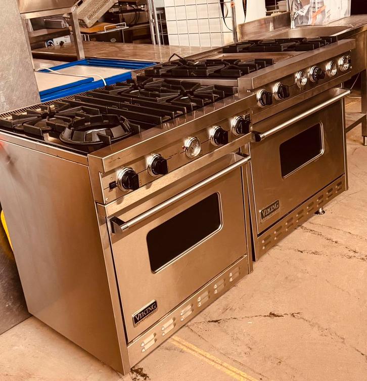 2 luxe professionele Viking gasfornuizen, Elektronische apparatuur, Fornuizen, Zo goed als nieuw, Ophalen of Verzenden