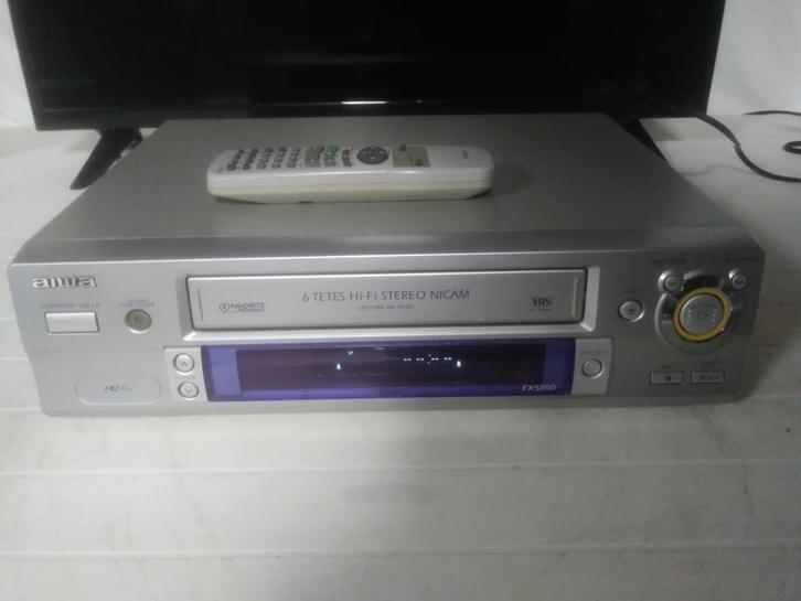 Aiwa FX5850 6kops HiFi stereo video recorder made by LG, Audio, Tv en Foto, Videospelers, Zo goed als nieuw, VHS-speler of -recorder