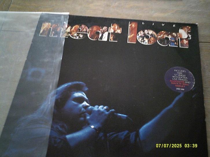 Meat Loaf Live-Vinyl lp (1987)zeer goede staat., Cd's en Dvd's, Vinyl | Hardrock en Metal, Zo goed als nieuw, Ophalen of Verzenden