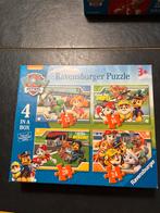 Ravensburger puzzle, Paw Patrol, 4 in a box, 3+,, Ophalen of Verzenden, Zo goed als nieuw