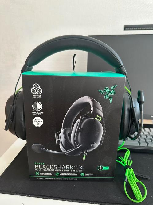 Razer Blackshark V2 X, Audio, Tv en Foto, Hoofdtelefoons, Zo goed als nieuw, Op oor (supra aural), Overige merken, Surround, Ophalen