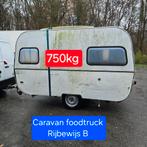 Caravane 750 kg, permis de conduire B, food truck, chantier, Enlèvement