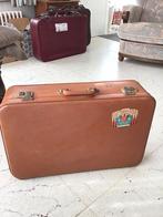 Vintage reiskoffer bruin, Handtassen en Accessoires, Koffers, Ophalen, Gebruikt, Overige materialen