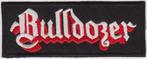 Bulldozer stoffen opstrijk patch embleem, Verzamelen, Verzenden, Nieuw, Kleding