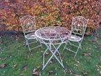 Antiek Frans bistroset, Tuin en Terras, Ophalen, Gebruikt, 2 zitplaatsen, Tuinset