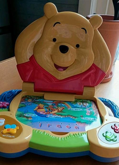 VTECH  educatieve FR computer Winnie de Poeh, Kinderen en Baby's, Speelgoed | Vtech, Zo goed als nieuw, Ophalen