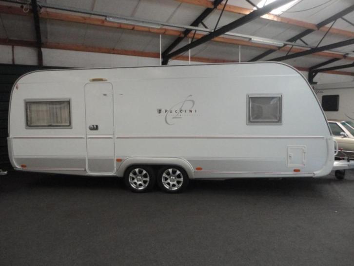 Tabbert 570 Puccini, Caravans en Kamperen, Caravans, Particulier, tot en met 4, Rondzit, Tabbert, Vast bed, 5 tot 6 meter, Douche