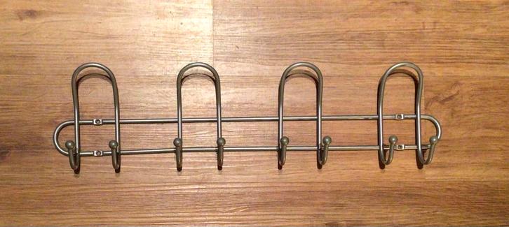 Zilveren Kapstok 8 haken, Huis en Inrichting, Woonaccessoires | Kapstokken, Nieuw, Wandkapstok, Metaal, Ophalen of Verzenden