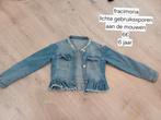 Veste en jean 116, Enlèvement ou Envoi, Utilisé, Fille, Pull ou Veste