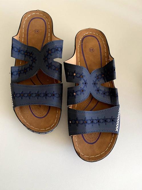 damessandalen maat 42, Kleding | Dames, Schoenen, Nieuw, Sandalen of Muiltjes, Blauw, Ophalen of Verzenden