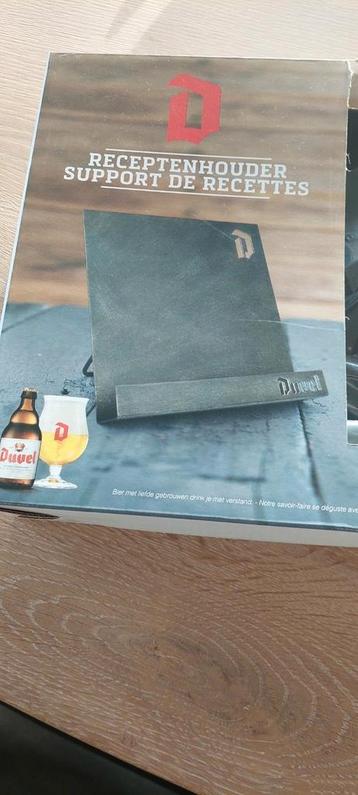 Duvel  receptenhouder ideaal in de keuken of verzamelaar  beschikbaar voor biedingen
