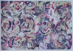 FRIEDA VAN DUN / ROZENTUIN / KLEURLITHO / 66x84cm / SIG 2011, Ophalen of Verzenden
