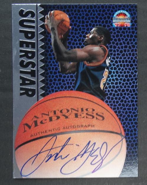 97 Score Board Antonio McDyess auth signature basketbal card, Sport en Fitness, Basketbal, Nieuw, Overige typen, Verzenden