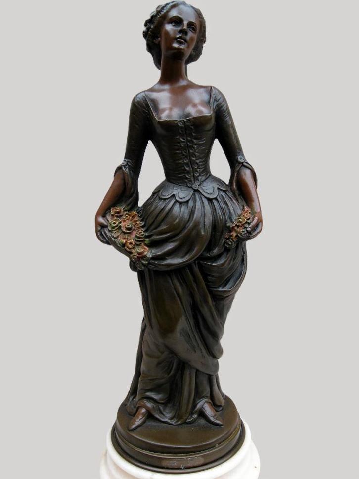 Idyllische vintage lamp met aparte glazen kap, Antiek en Kunst, Antiek | Verlichting, Ophalen