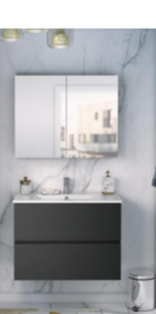 wastafel meubel + spiegel kastje, Huis en Inrichting, Badkamer | Badkamermeubels, Nieuw, Wasbak of Wastafel, Minder dan 100 cm