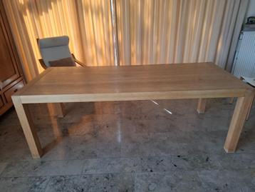 tafel, Huis en Inrichting, Tafels | Eettafels, Gebruikt, Eikenhout, 200 cm of meer, 50 tot 100 cm