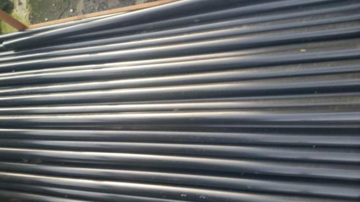 Promo! Nieuwe zwarte bovenbuizen 3m lang, Tuin en Terras, Palen, Balken en Planken, Nieuw, Palen, Ophalen