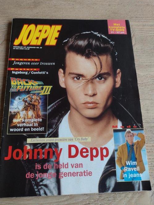 JOEPIE Magazine 1990: JOHNNY DEPP-WILL TURA-TORHOUT WERCHTER, Verzamelen, Tijdschriften, Kranten en Knipsels, Tijdschrift, 1980 tot heden