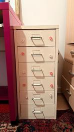 Meuble/Commode blanc/he avec 6 tiroirs, Maison & Meubles, Armoires | Commodes, 25 à 50 cm, 5 tiroirs ou plus, Moins de 100 cm