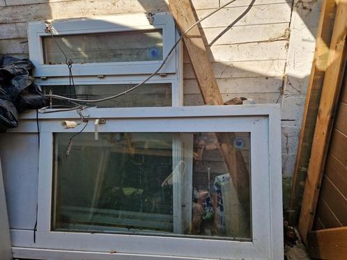 Gratis deur en raam, Doe-het-zelf en Bouw, Raamkozijnen en Schuifdeuren, Gebruikt, Kunststof, 150 tot 225 cm, 75 tot 150 cm, Inclusief glas
