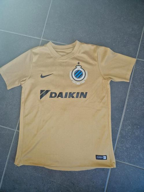 gouden t-shirt - Club Brugge - maat 137-147, Kinderen en Baby's, Kinderkleding | Maat 140, Gebruikt, Jongen of Meisje, Shirt of Longsleeve