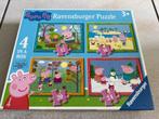 4 kinderpuzzels in 1, Ophalen of Verzenden, 10 tot 50 stukjes, Gebruikt, 2 tot 4 jaar