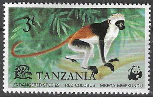 Tanzania 1977 - Yvert 83 - Rode Franjeaap (PF), Timbres & Monnaies, Timbres | Afrique, Non oblitéré, Tanzanie, Envoi