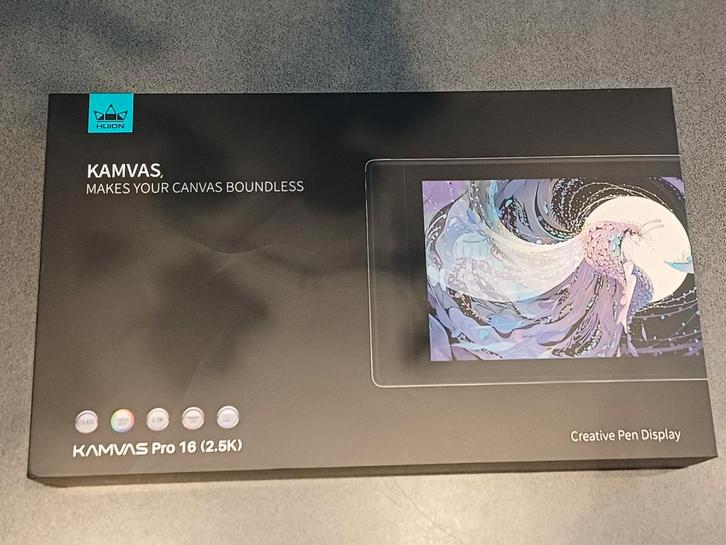 Kamvas pro 16 (2.5k), Computers en Software, Tekentablets, Zo goed als nieuw, Ophalen of Verzenden