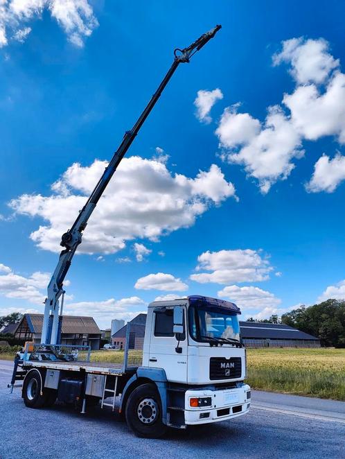 MAN 18.410 F2000 Cormach 22000 E4F + jib (bj 2001), Auto's, Vrachtwagens, Bedrijf, MAN, Diesel, Wit, Achterwielaandrijving, BTW verrekenbaar