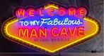 Welcome to my fabulous man cave xl neon en veel andere neons, Nieuw, Ophalen, Lichtbak of (neon) lamp