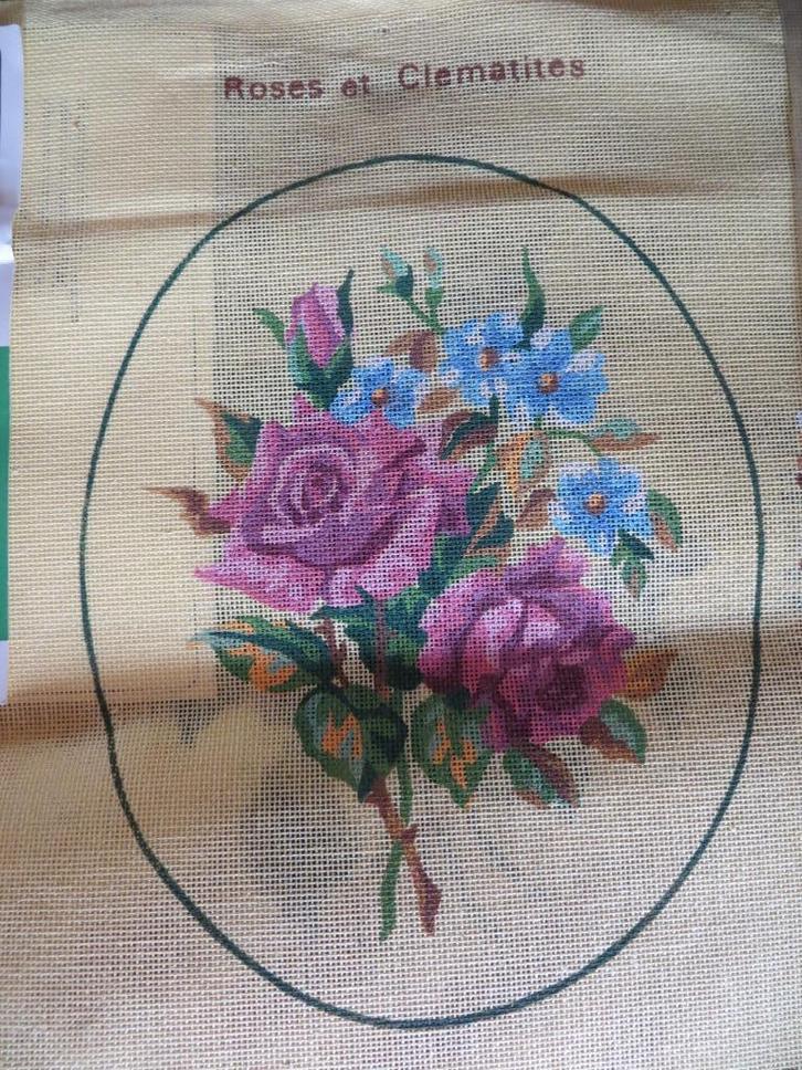 2 voorgedrukte kruissteekdoeken - Royal Paris - nieuw, Hobby en Vrije tijd, Borduren en Borduurmachines, Nieuw, Overige typen