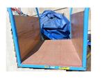 Dolly Trolley 104x64 blauw met 4 rubberen zwenkwielen, Ophalen, Gebruikt