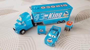 Cars Dinoco The King Vrachtwagen +auto + vorklift e.a. beschikbaar voor biedingen