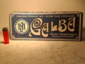 Boite en carton,   Galba chocolat Martougin Antwerp cacao  beschikbaar voor biedingen