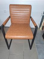 Stoelen leder (cognac kleur) 8 stuks (2022), Ophalen, Zo goed als nieuw, Bruin
