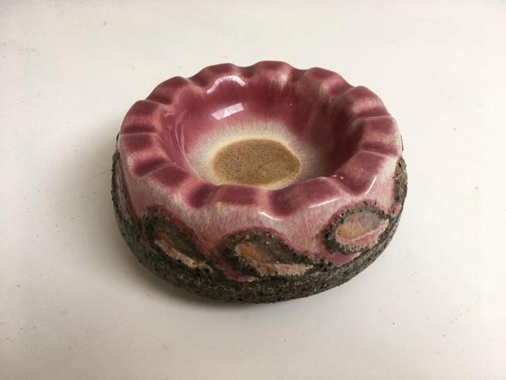 Vintage assenbak, asbak Strehla - Lila, Antiek en Kunst, Antiek | Keramiek en Aardewerk, Ophalen of Verzenden