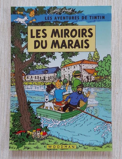 Postcard - Les aventures de Tintin - Les Miroirs Du Marais, Verzamelen, Postkaarten | Themakaarten, Ongelopen, Verzenden