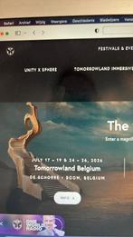 Gezocht 2 tickets Tomorrowland, Tickets & Billets