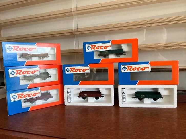 Marklin, ROCO, PIKO NMBS/SNCB goederenwagons in set, Hobby en Vrije tijd, Modeltreinen | H0, Zo goed als nieuw, Wagon, Gelijkstroom of Wisselstroom