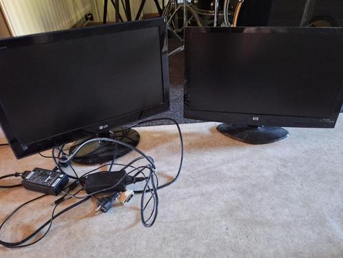 LG & HP PC monitor, Computers en Software, Monitoren, Gebruikt, 60 Hz of minder, DVI, VGA, LED, Ophalen