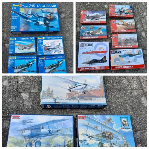 15 verschillende modelbouw vliegtuigen (onbegonnen), Hobby en Vrije tijd, Modelbouw | Vliegtuigen en Helikopters, Zo goed als nieuw